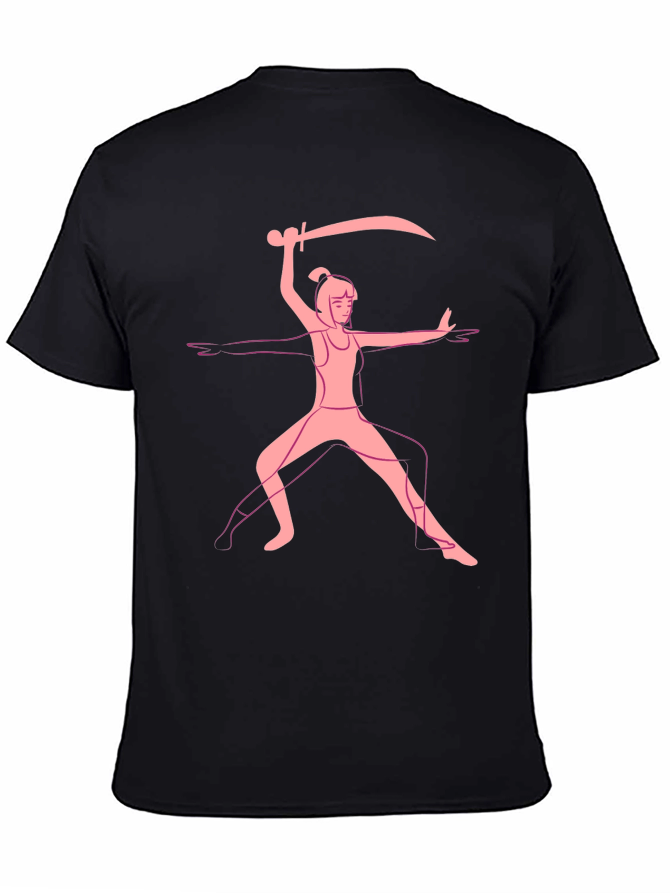 Warrior Pose Graphic Tee - Black