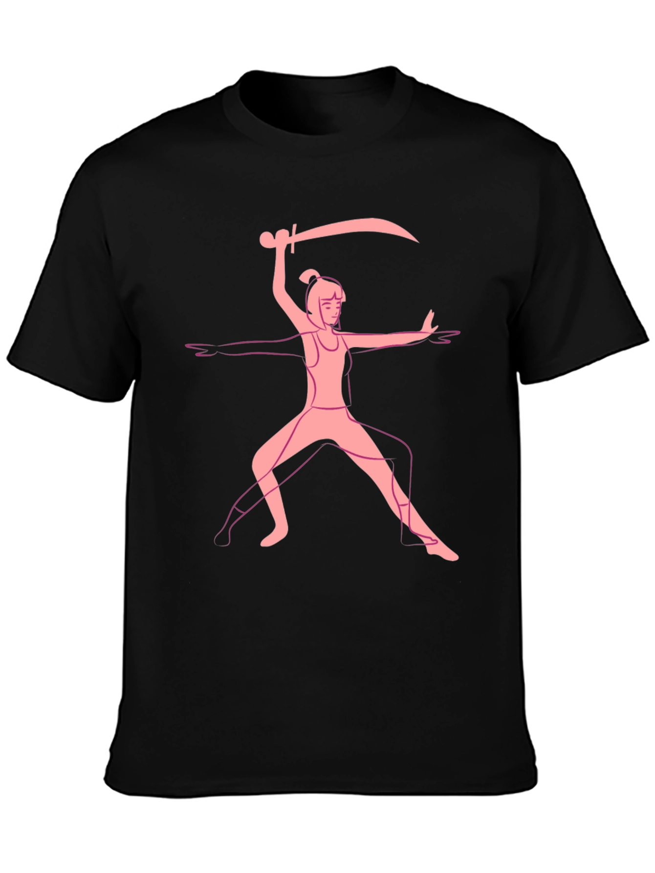 Warrior Pose Graphic Tee - Black