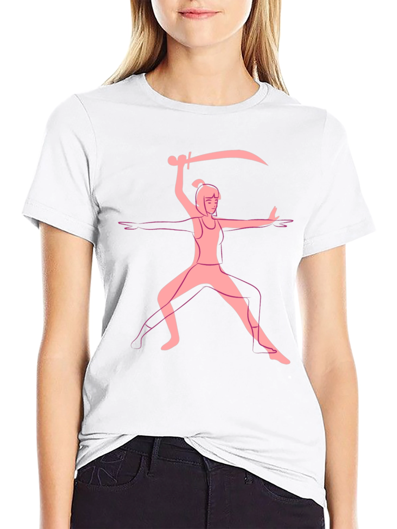 Warrior Pose Graphic Tee - Black