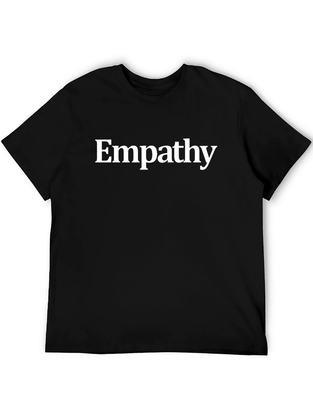 Empathy Tee - Classic Black Cotton Comfort