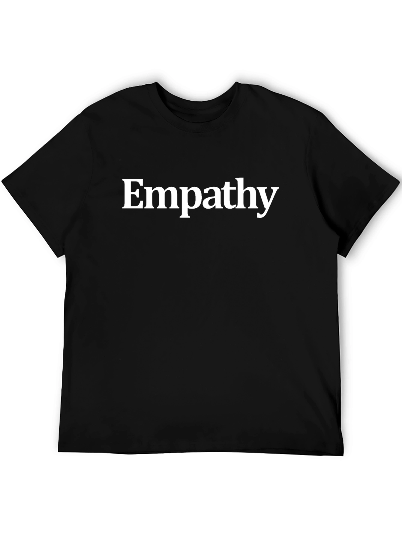 Empathy Tee - Classic Black Cotton Comfort