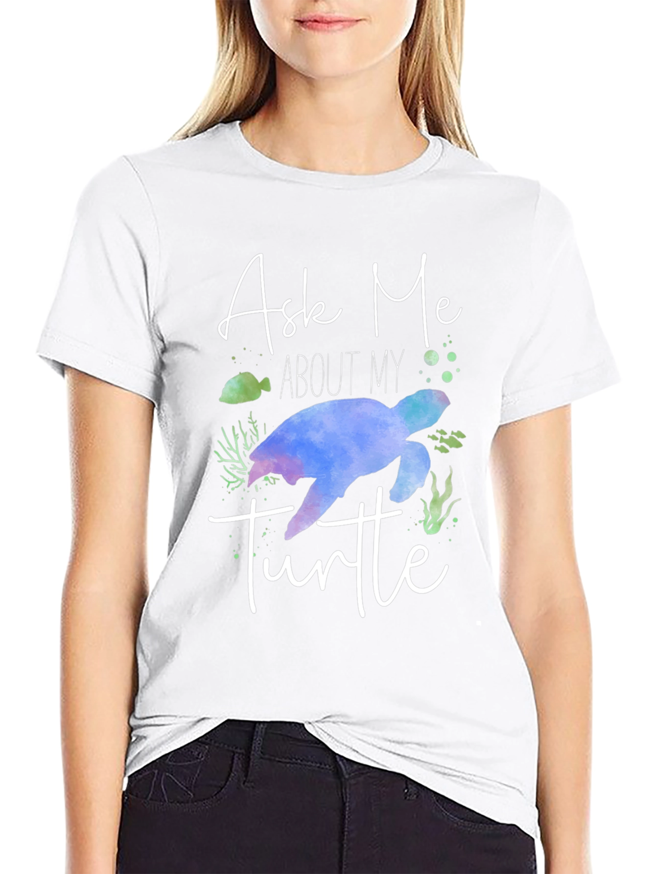 Ask Me About My Turtle Graphic Tee
