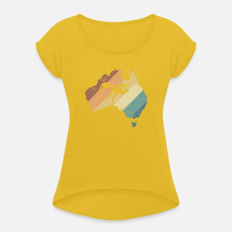 Australia Map with Kangaroos Australia