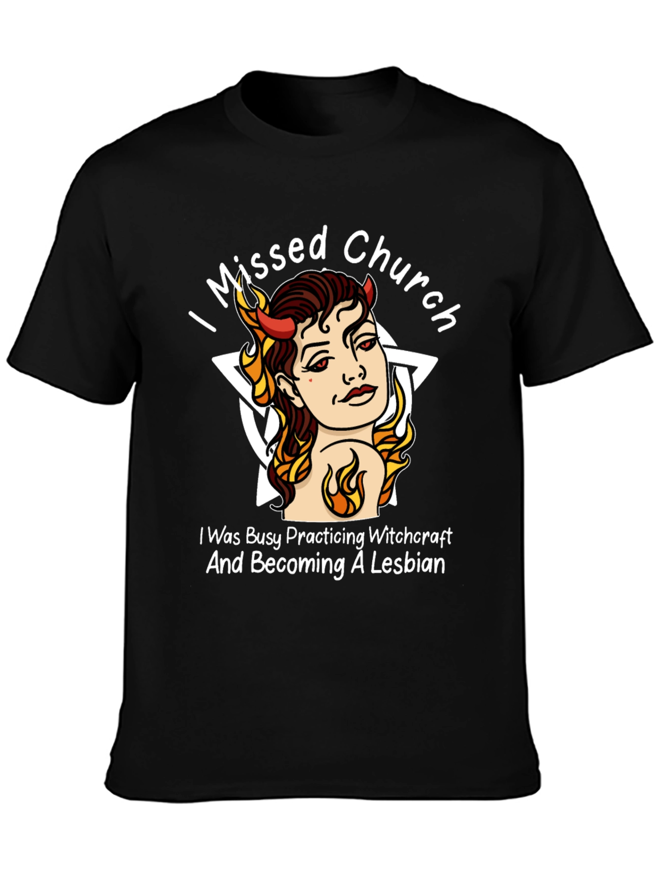 Witchcraft Lesbian Black T-Shirt