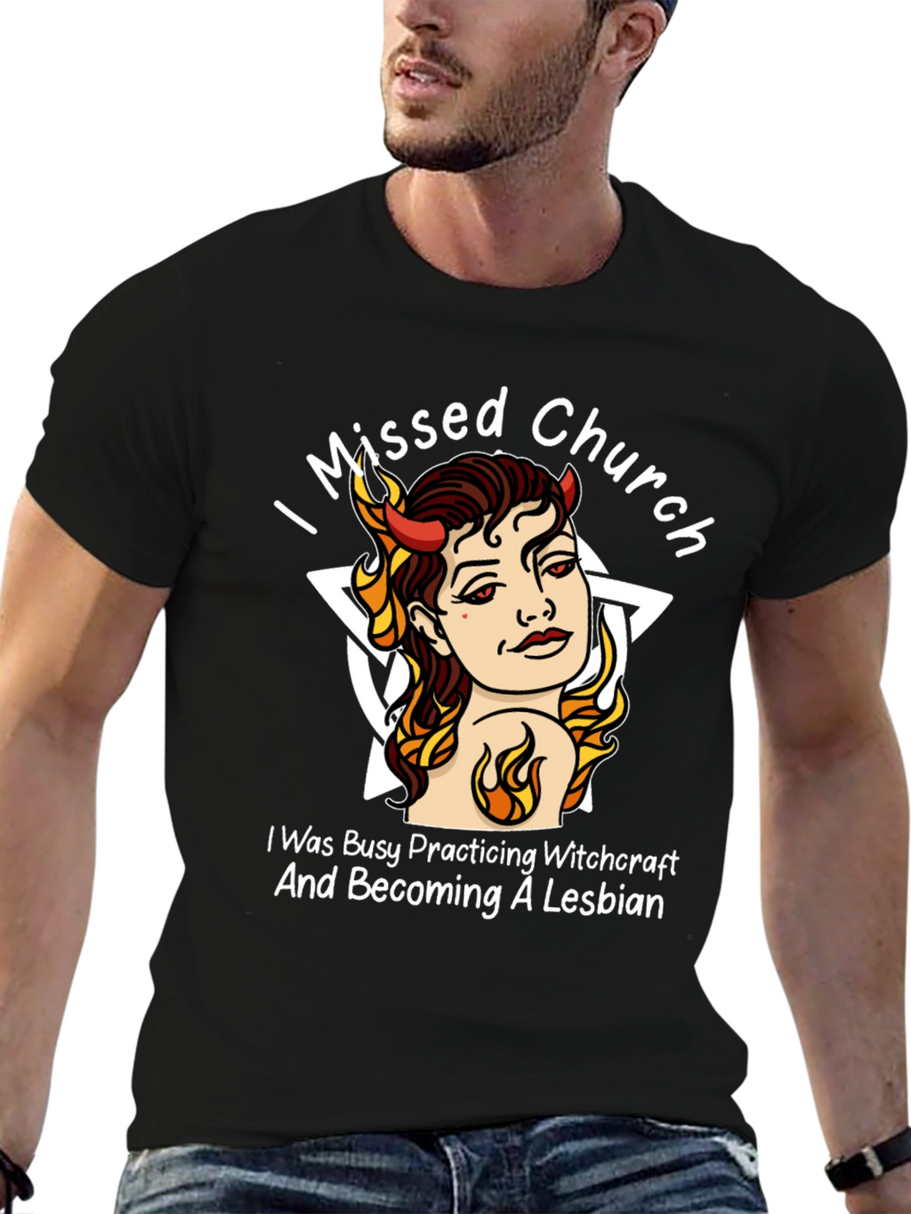 Witchcraft Lesbian Black T-Shirt