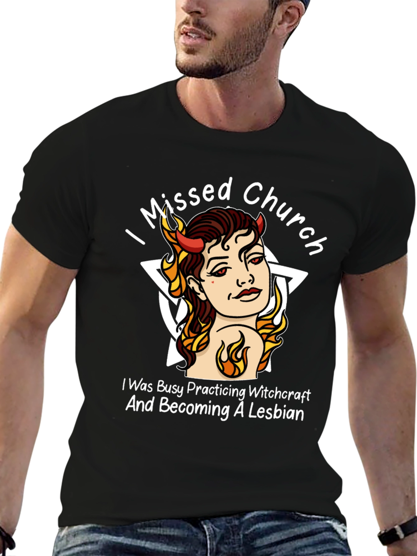 Witchcraft Lesbian Black T-Shirt