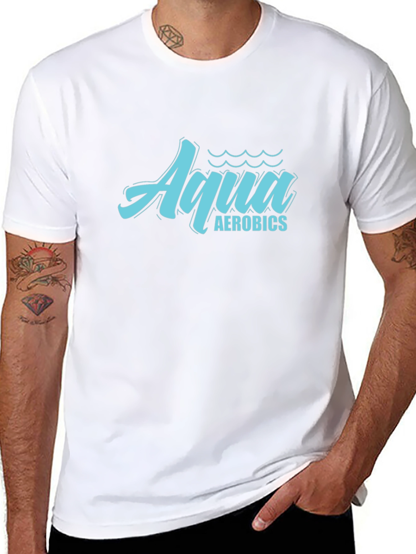 Aqua Aerobics Black T-Shirt