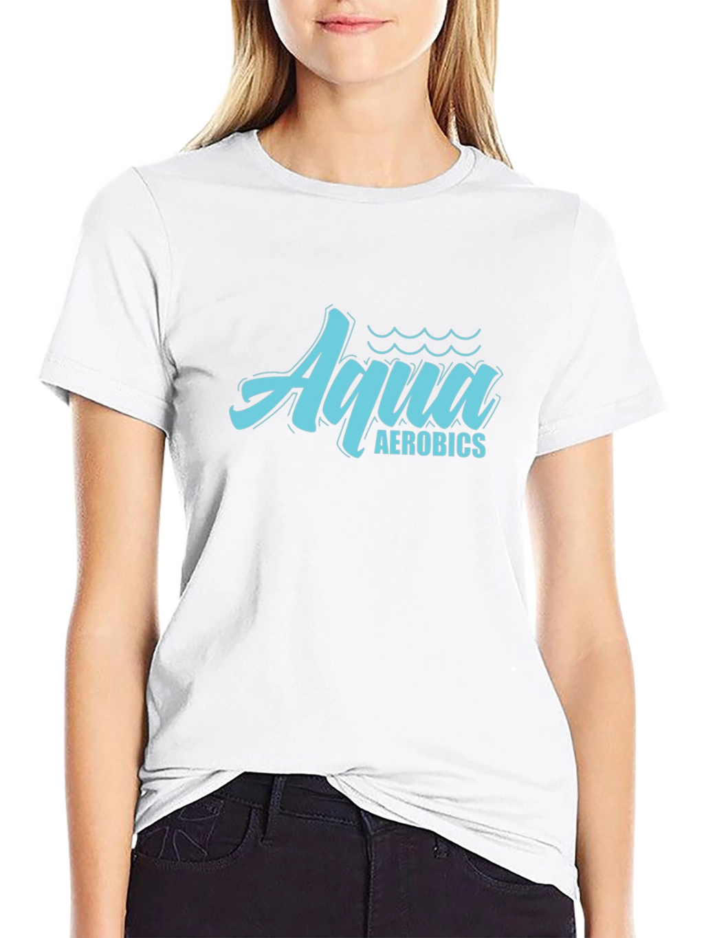 Aqua Aerobics Black T-Shirt