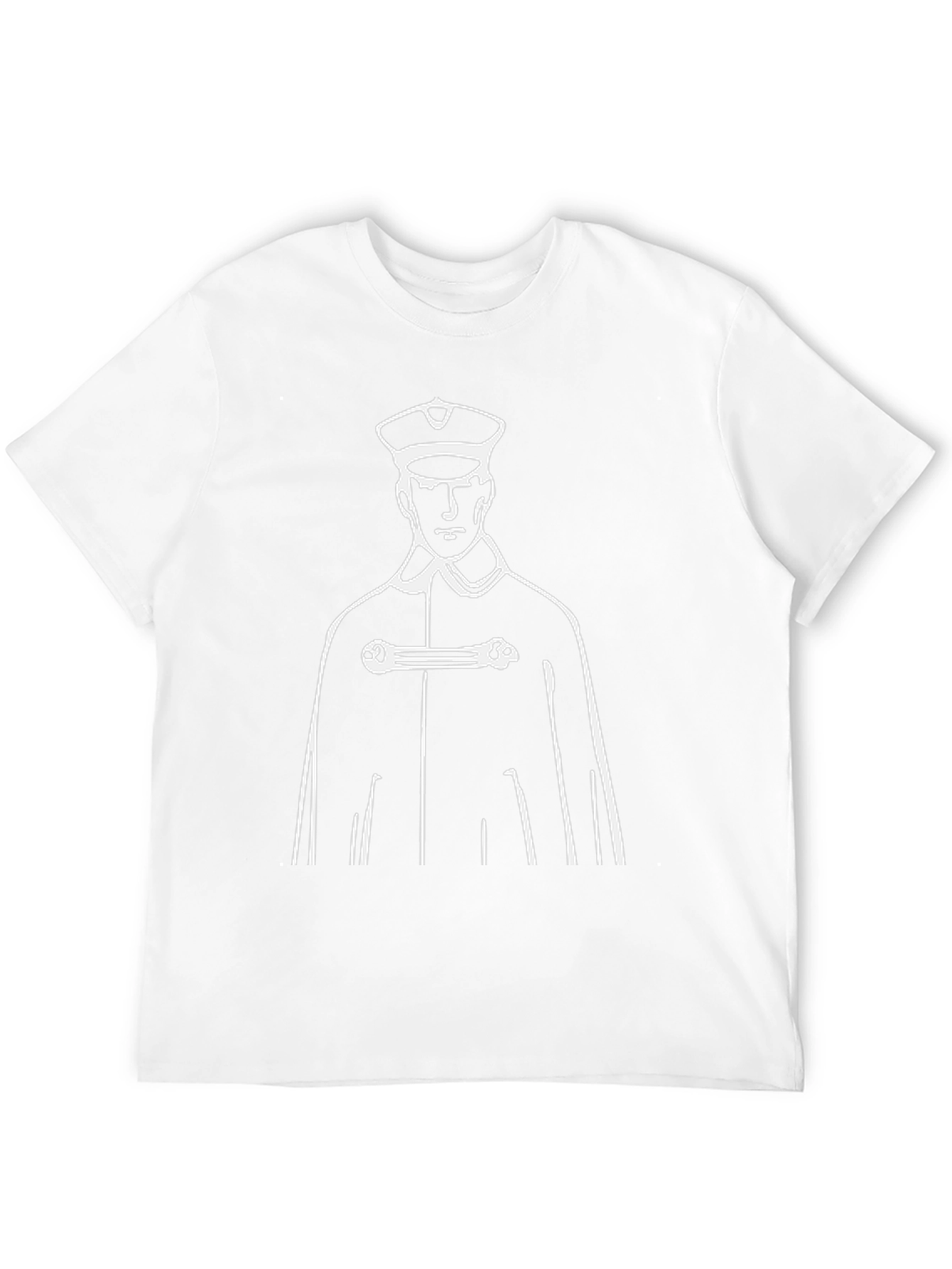 Retro Graphic Tee - Captain Silhouette Black T-Shirt