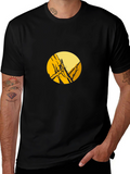 Mountain Climber Graphic Tee - Black