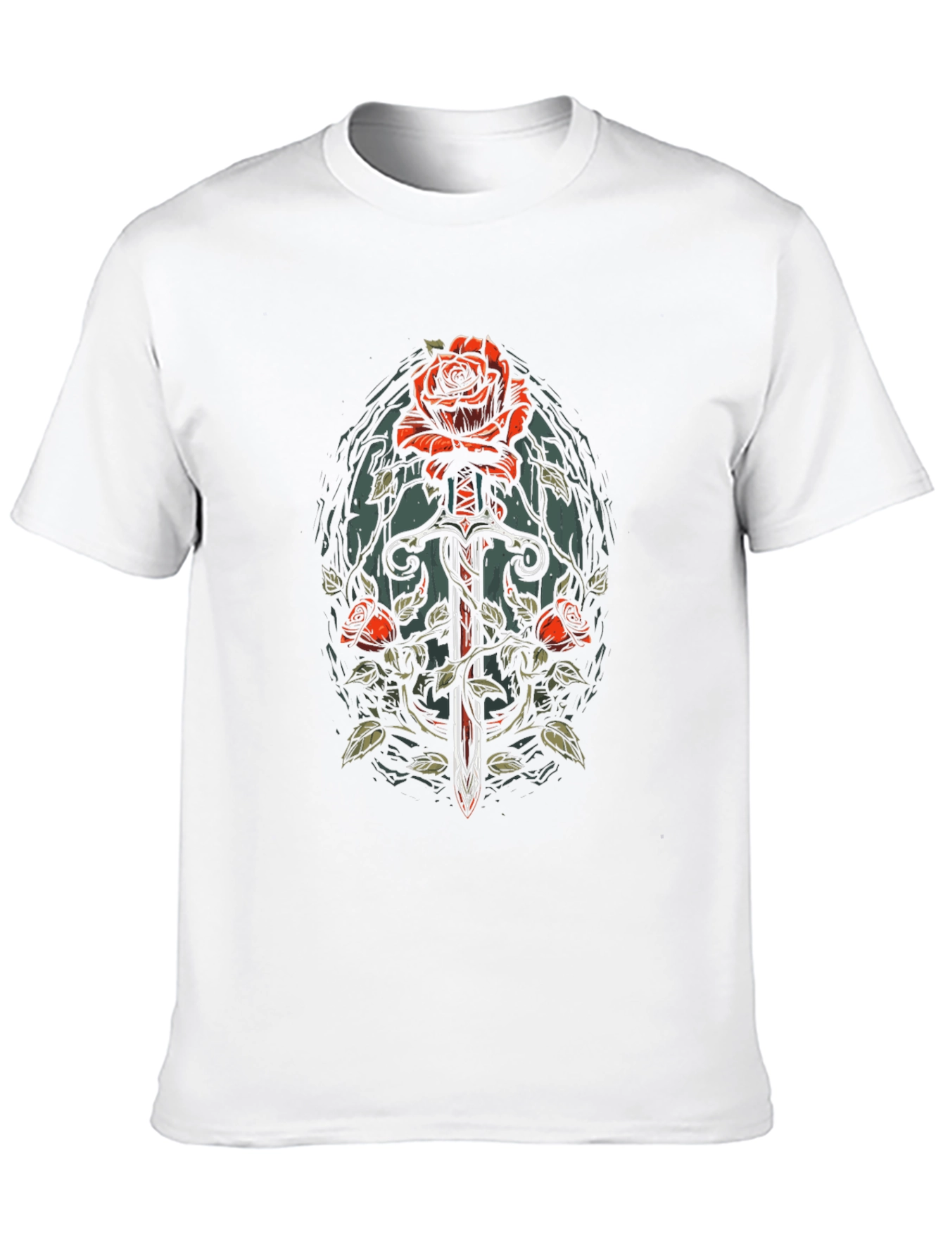 Rose & Sword Graphic T-Shirt