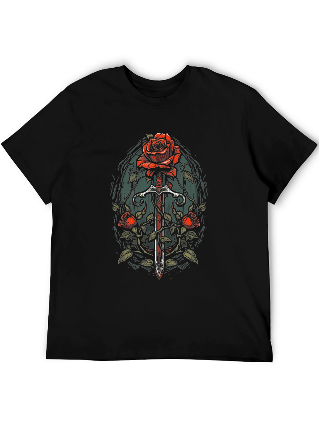 Rose & Sword Graphic T-Shirt