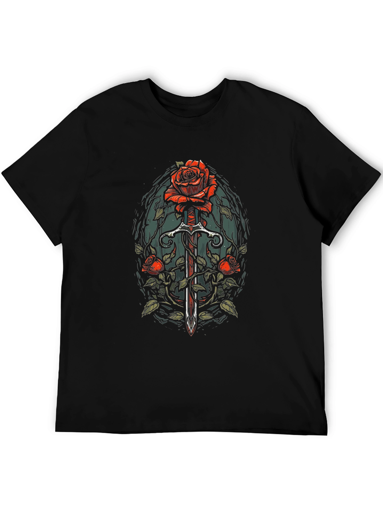 Rose & Sword Graphic T-Shirt