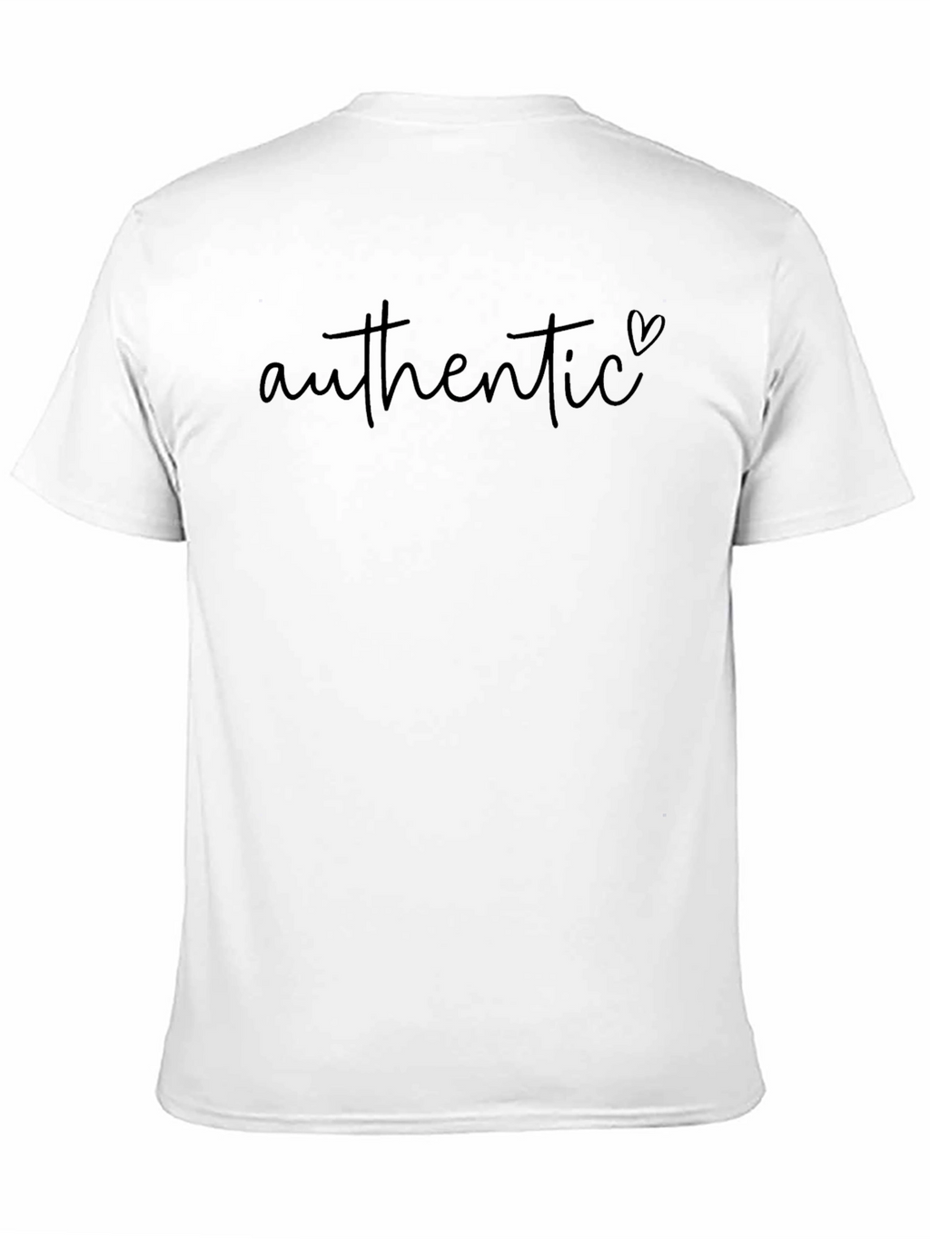 Authentic Heart Graphic Black T-Shirt