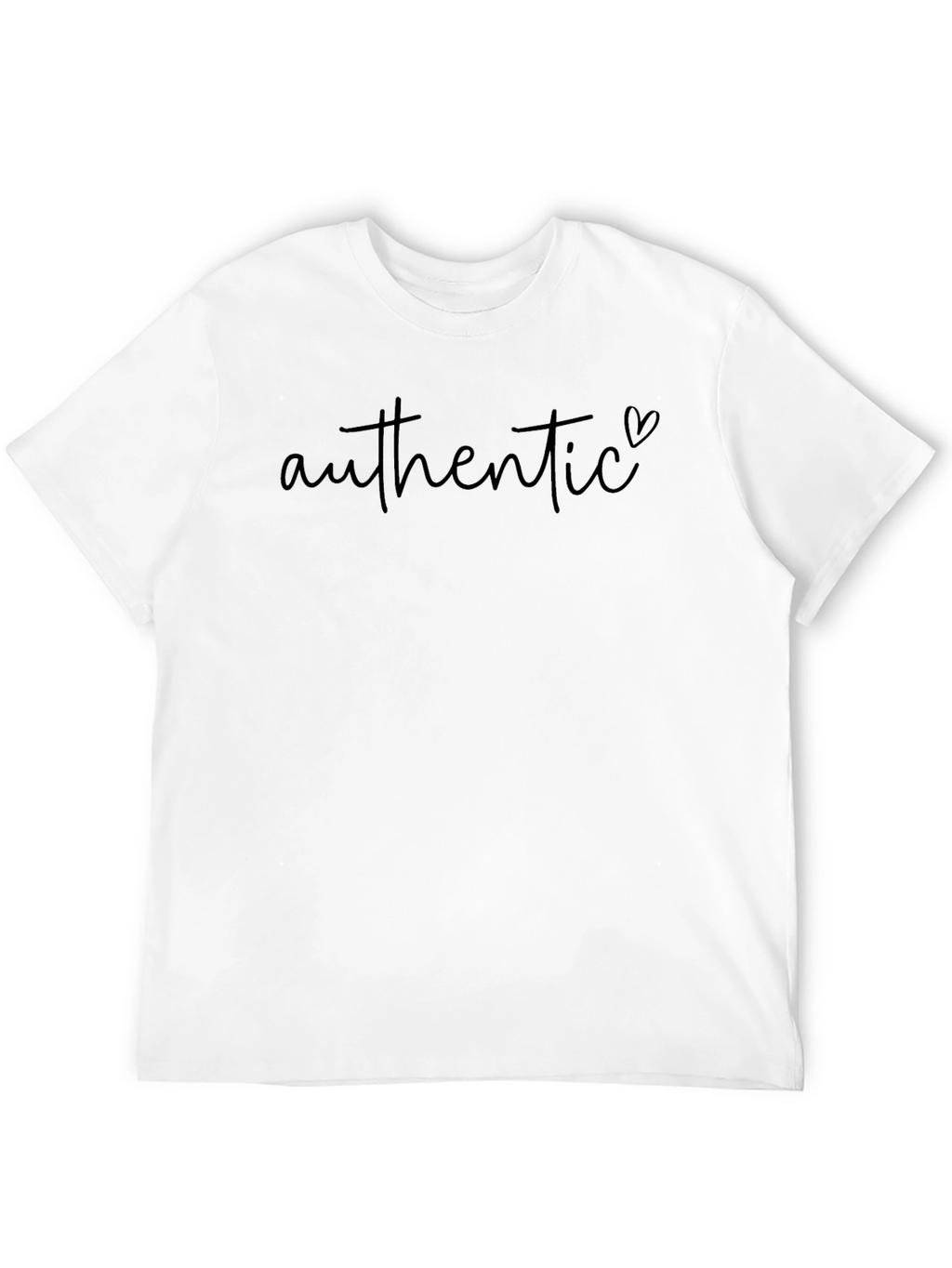 Authentic Heart Graphic Black T-Shirt