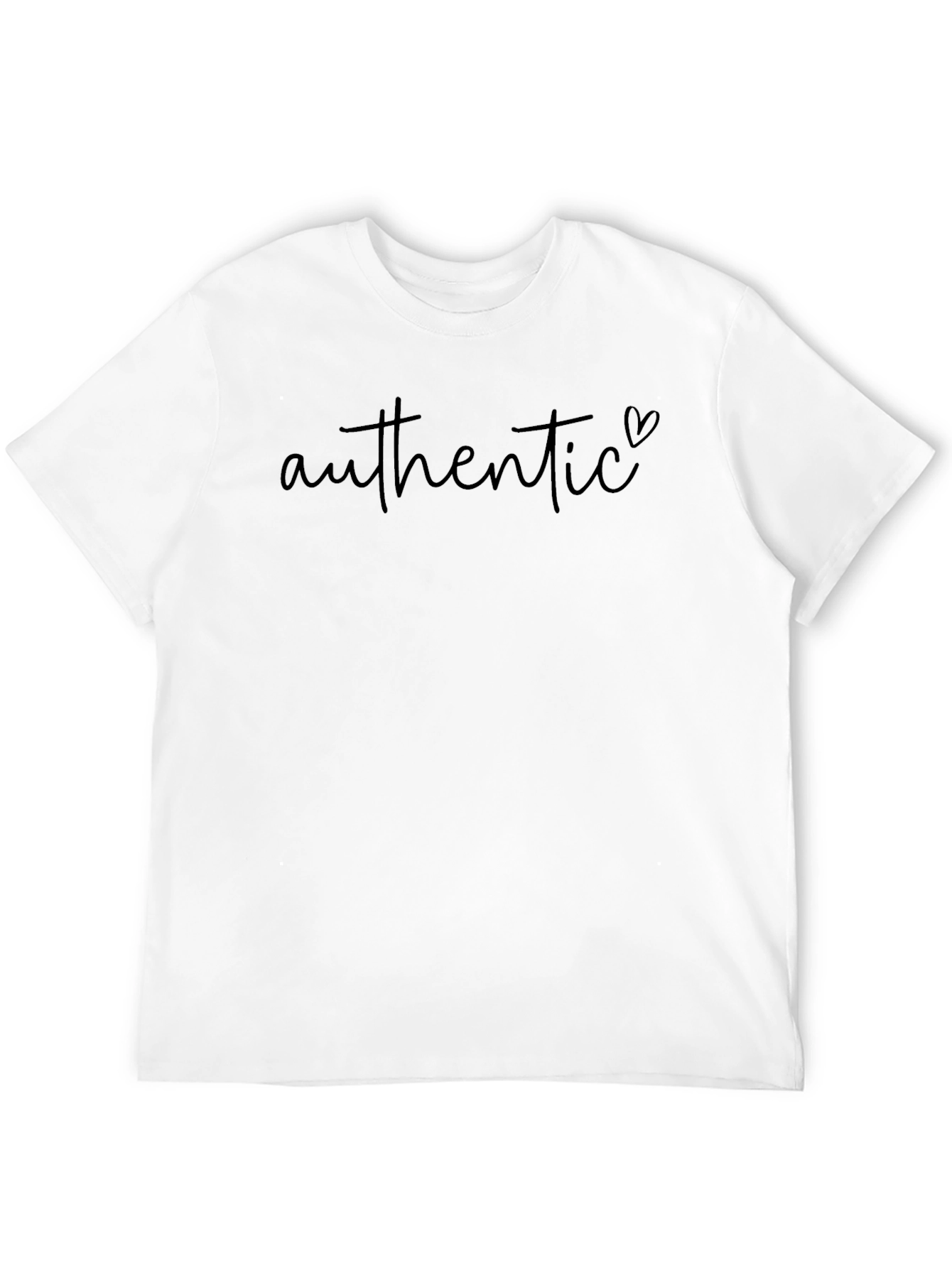 Authentic Heart Graphic Black T-Shirt