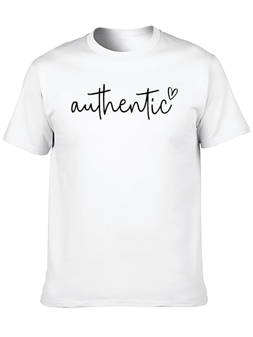Authentic Heart Graphic Black T-Shirt