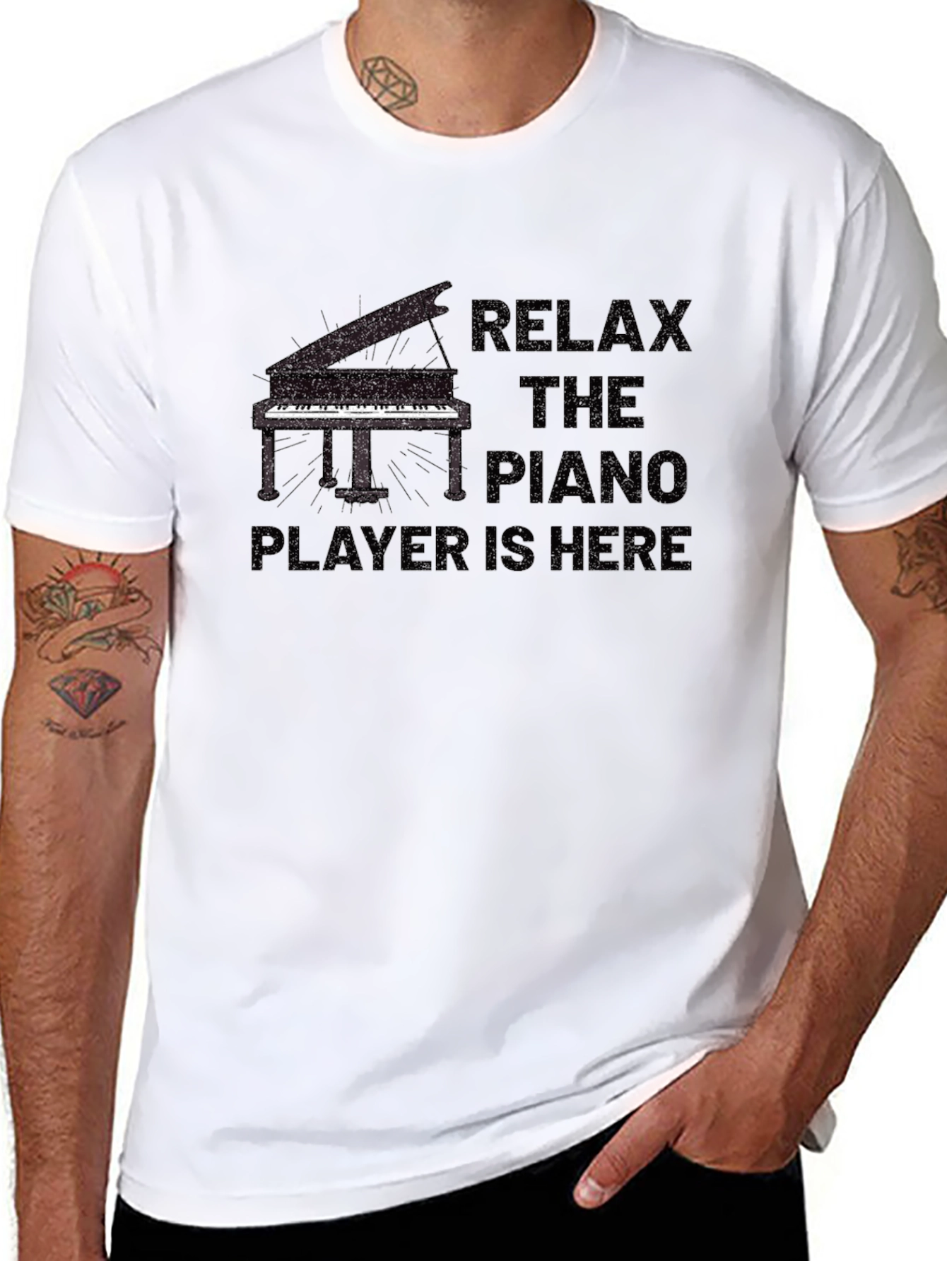 Relax the Piano Player is Here T-Shirt