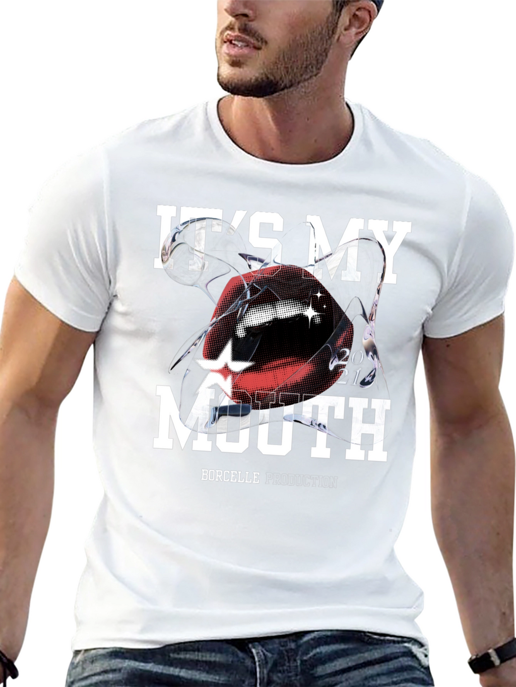 Its My Mouth Graphic Tee - Black