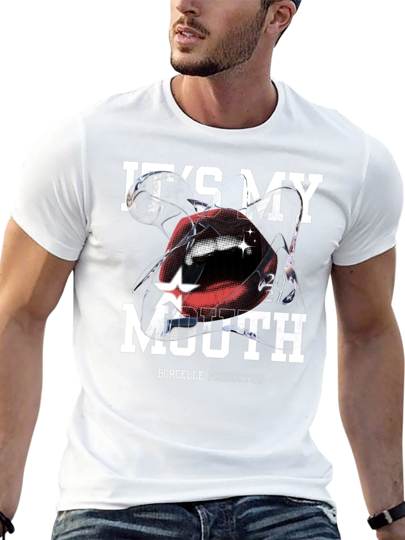 Its My Mouth Graphic Tee - Black