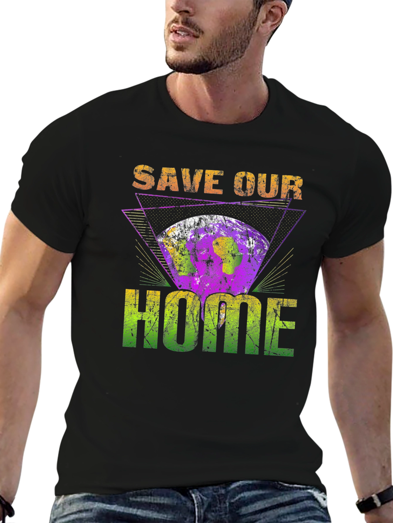 Save Our Home Earth Graphic T-Shirt