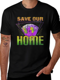 Save Our Home Earth Graphic T-Shirt