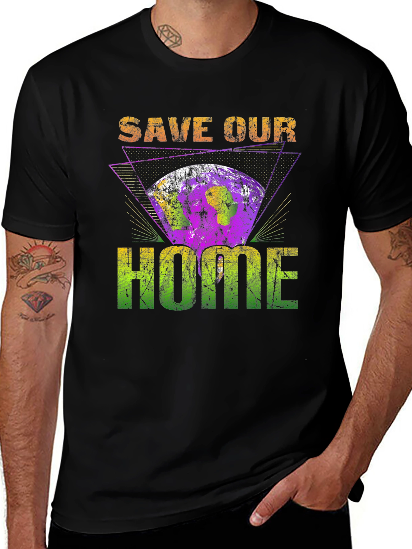 Save Our Home Earth Graphic T-Shirt
