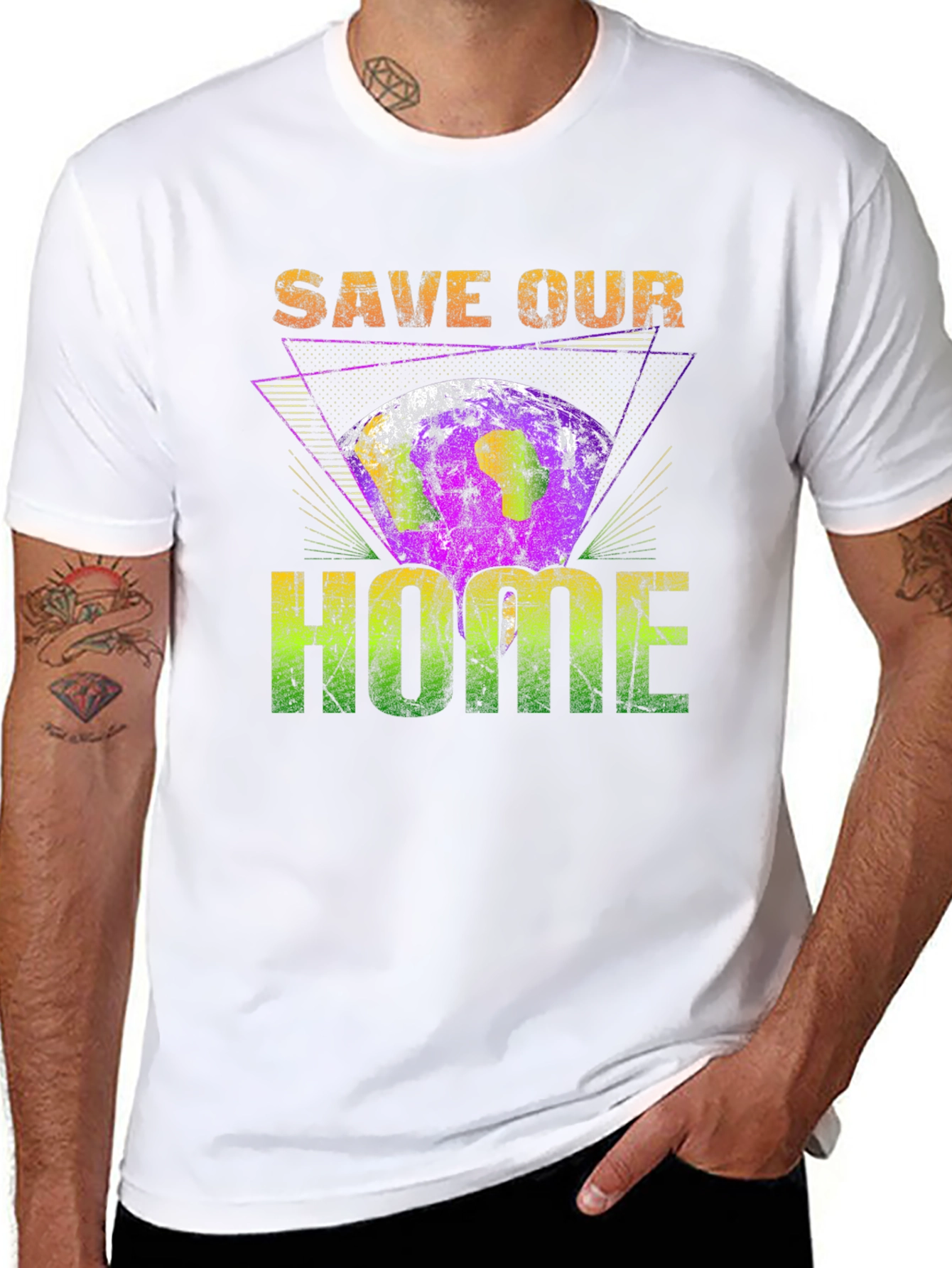 Save Our Home Earth Graphic T-Shirt