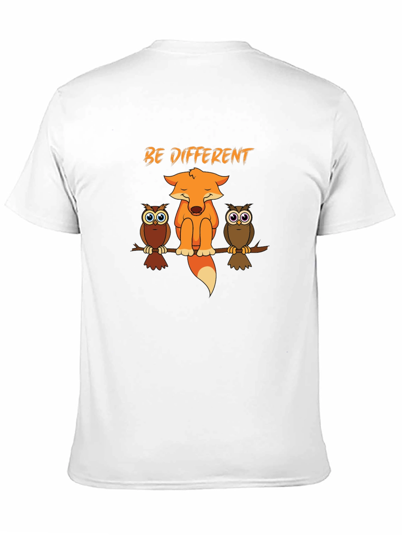 Be Different Fox & Owls Graphic Tee