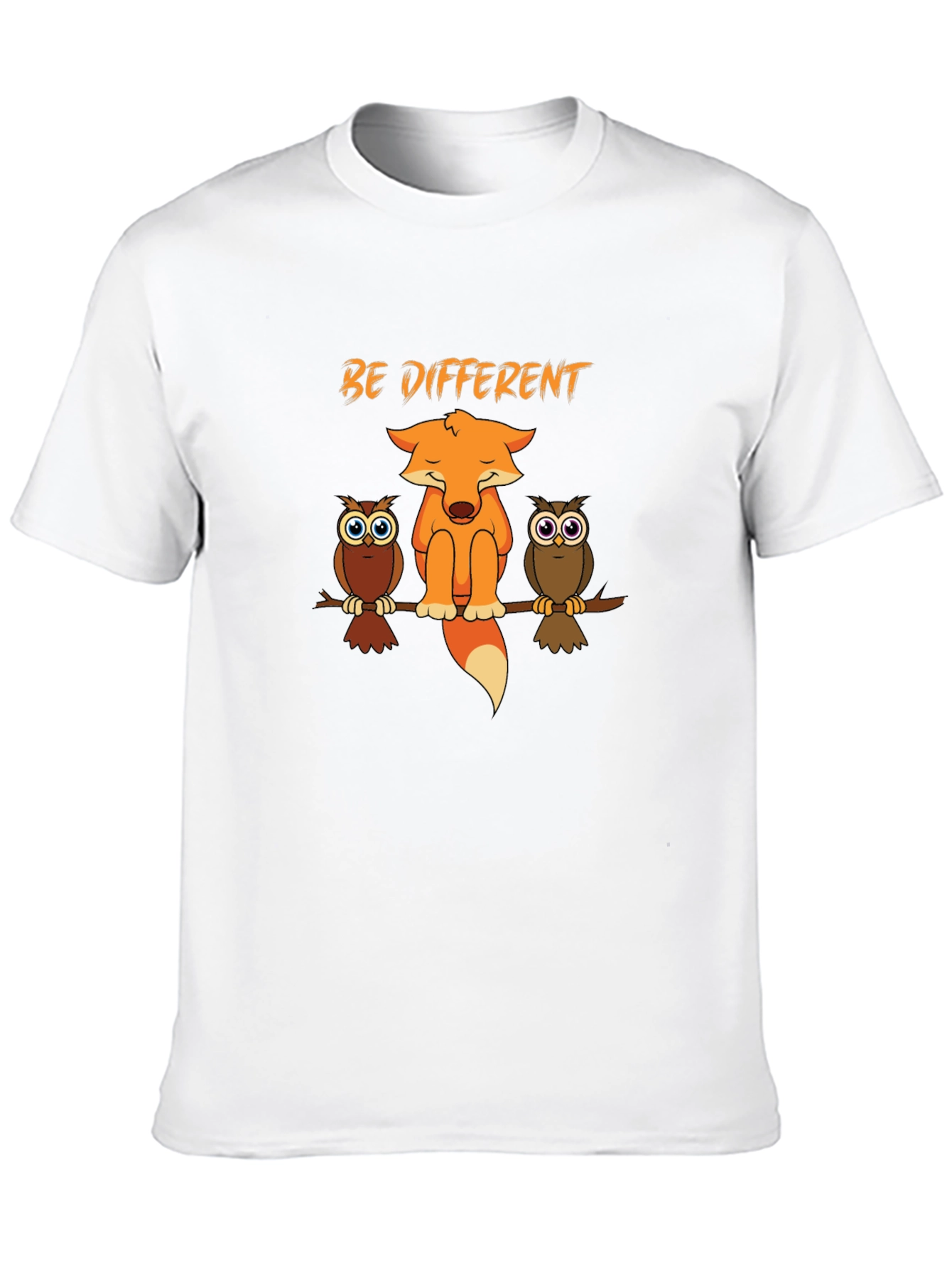 Be Different Fox & Owls Graphic Tee