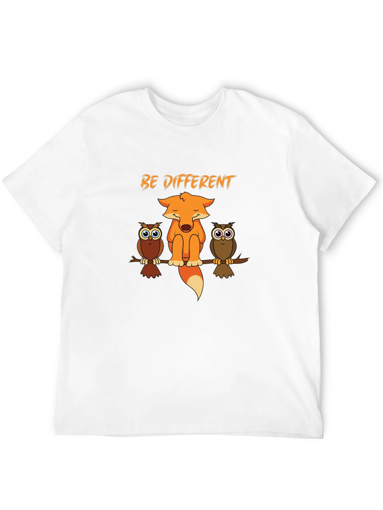 Be Different Fox & Owls Graphic Tee