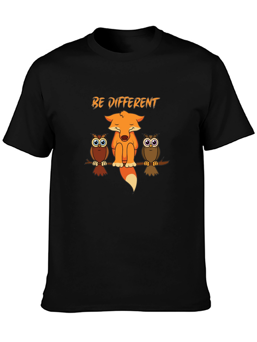 Be Different Fox & Owls Graphic Tee