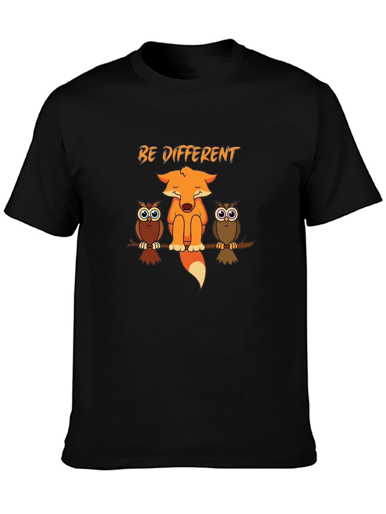 Be Different Fox & Owls Graphic Tee