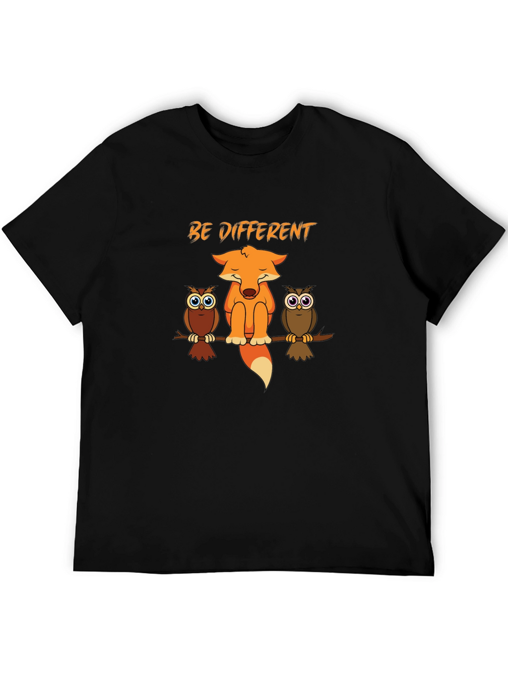 Be Different Fox & Owls Graphic Tee