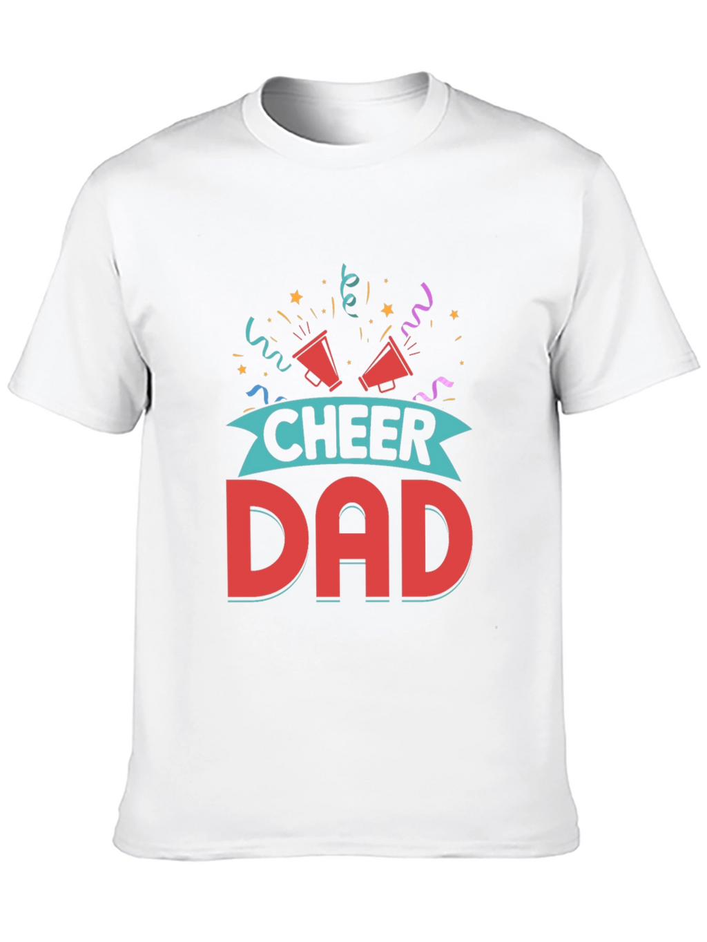 Cheer Dad Graphic Tee - Black Cotton