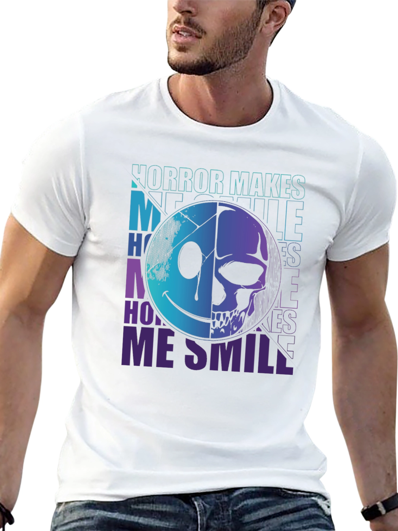 Horror Makes Me Smile Graphic Tee