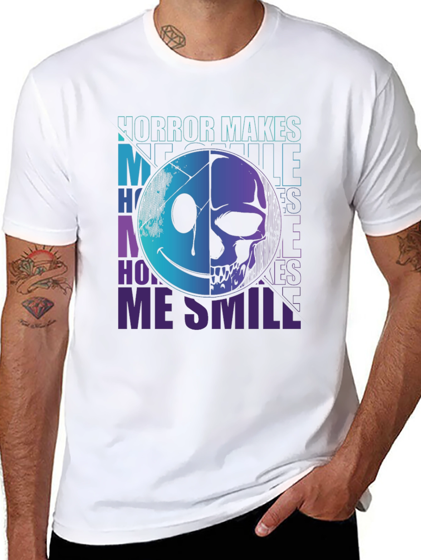 Horror Makes Me Smile Graphic Tee