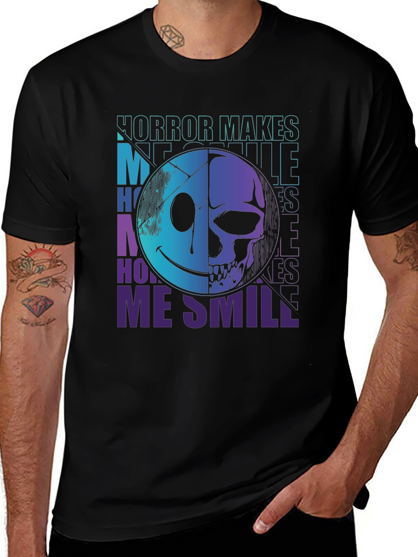 Horror Makes Me Smile Graphic Tee