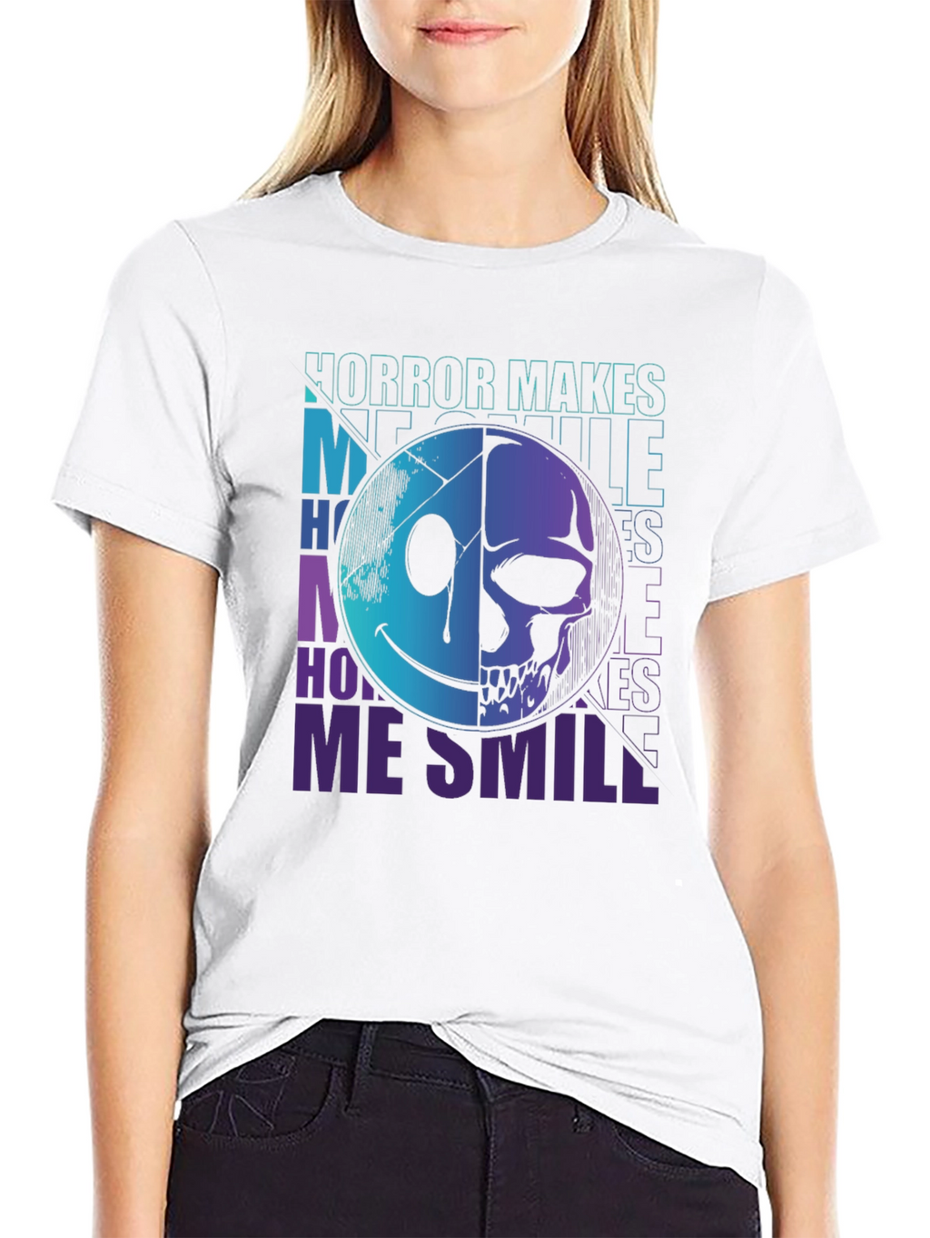 Horror Makes Me Smile Graphic Tee