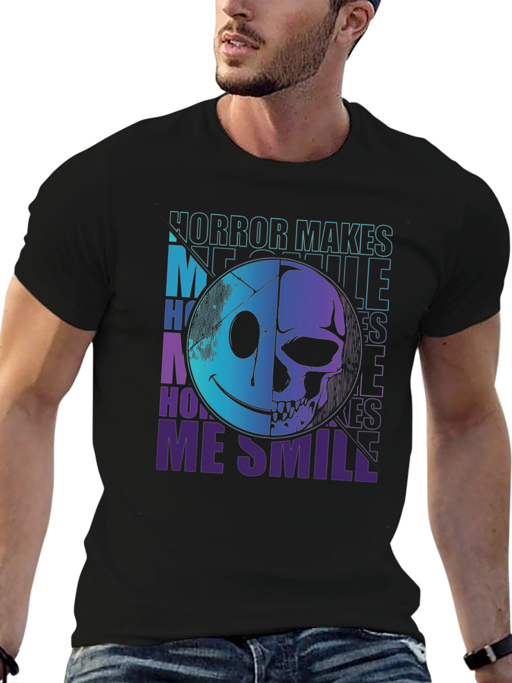 Horror Makes Me Smile Graphic Tee