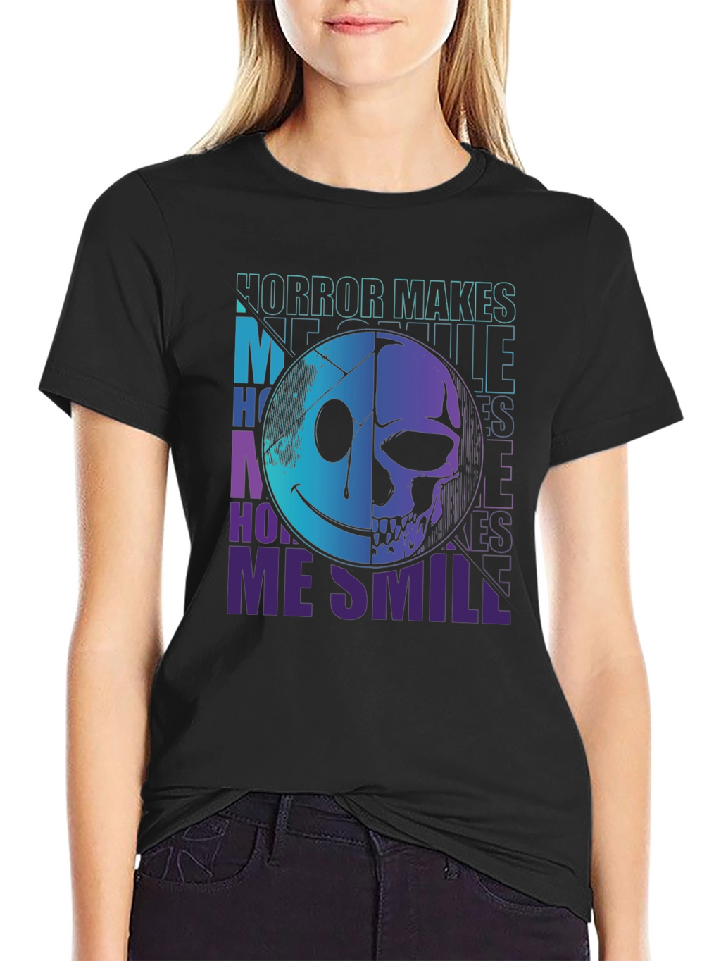 Horror Makes Me Smile Graphic Tee