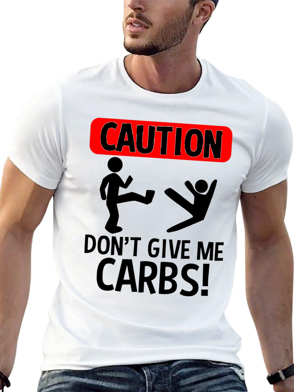 Caution Dont Give Me Carbs T-Shirt