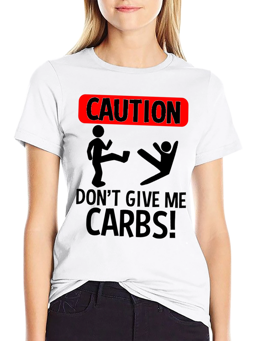 Caution Dont Give Me Carbs T-Shirt