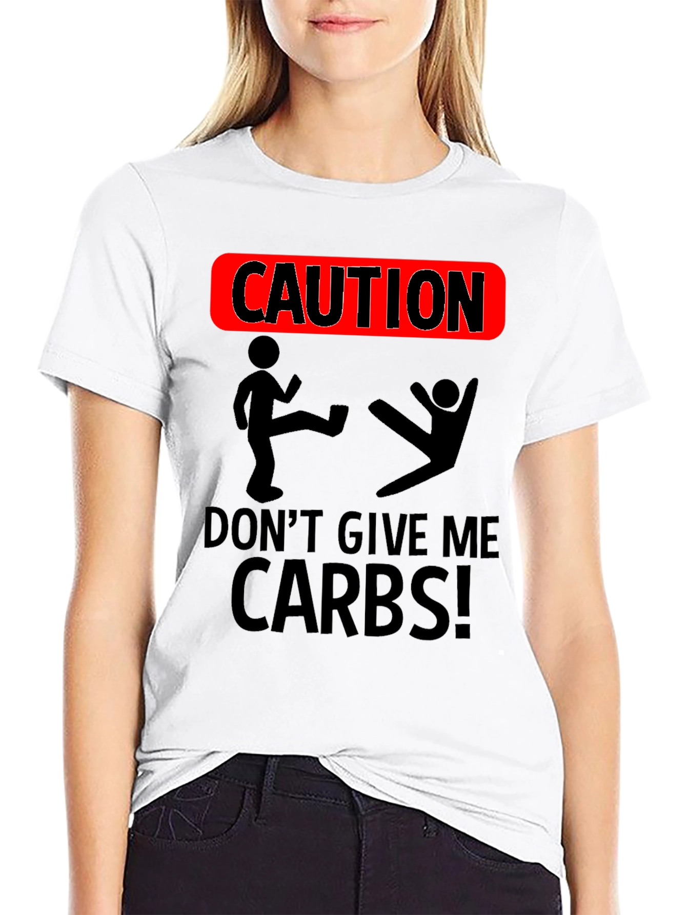 Caution Dont Give Me Carbs T-Shirt