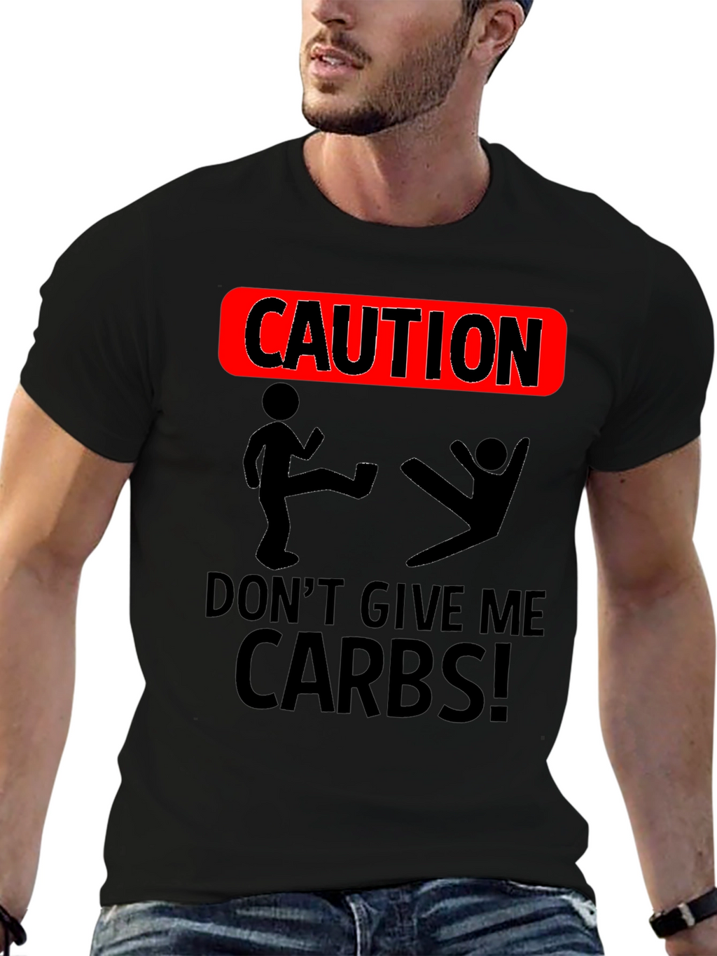 Caution Dont Give Me Carbs T-Shirt