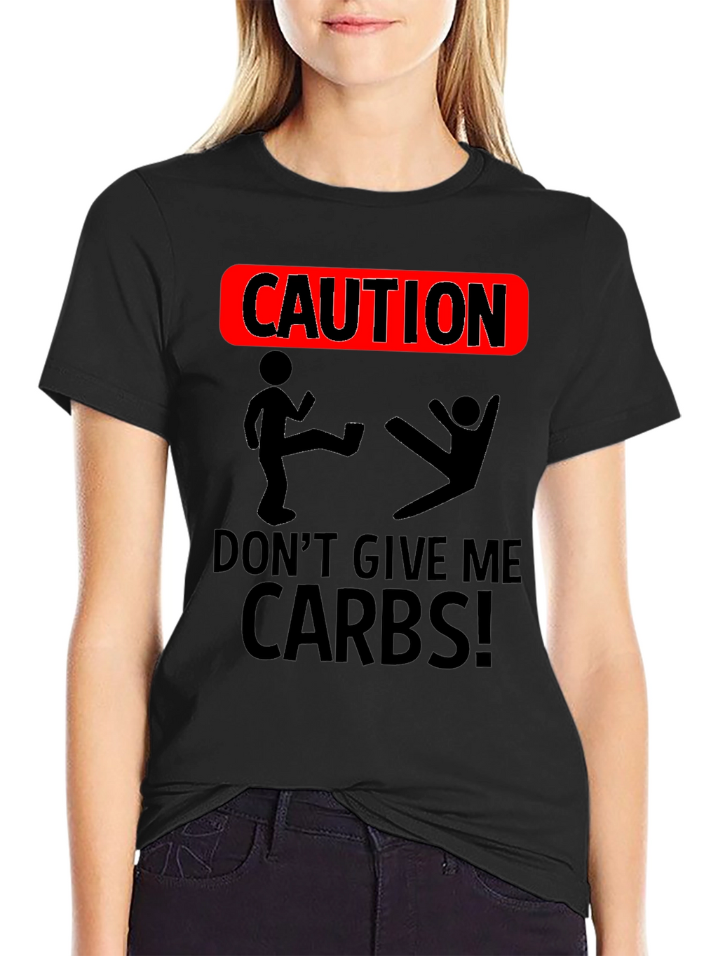 Caution Dont Give Me Carbs T-Shirt