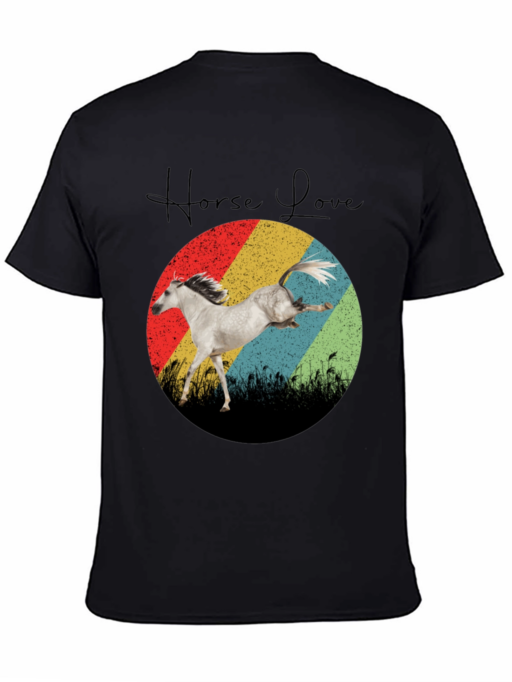 Horse Love Retro Graphic Tee - Equestrian Shirt