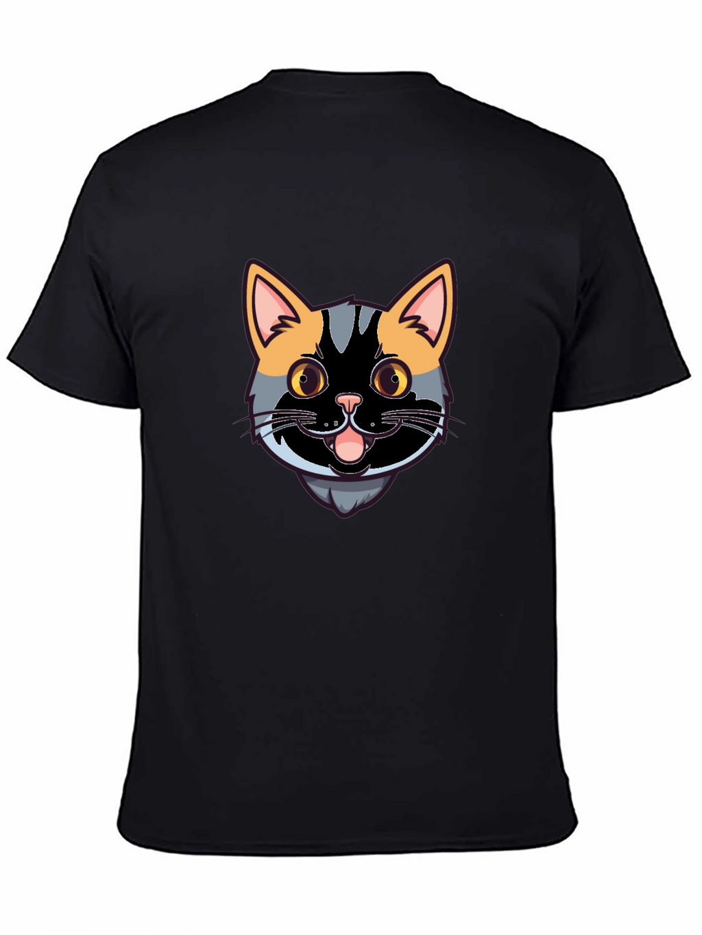 Cool Cat Graphic Tee - Black Casual Shirt