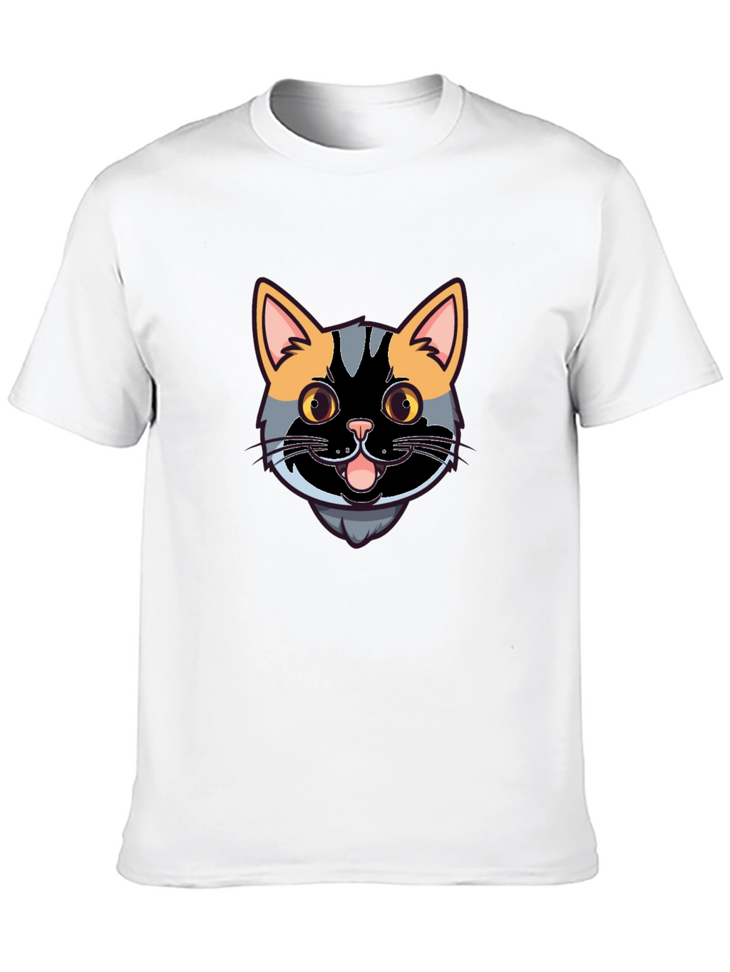 Cool Cat Graphic Tee - Black Casual Shirt