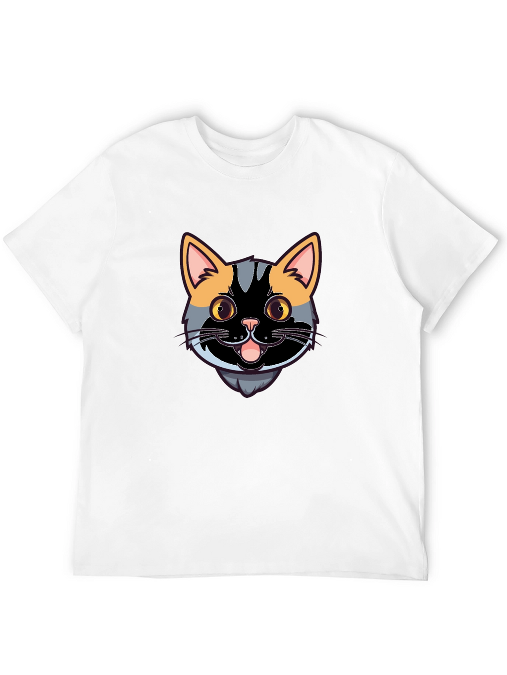 Cool Cat Graphic Tee - Black Casual Shirt